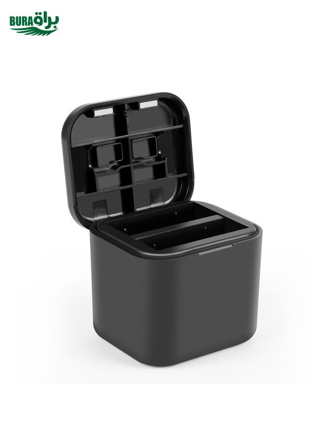 BURAQ - For Insta360 Ace Pro 2 / Pro 1 / Ace PULUZ Battery Charging Box Battery & Memory Card Storage Case (Black) - Image 1