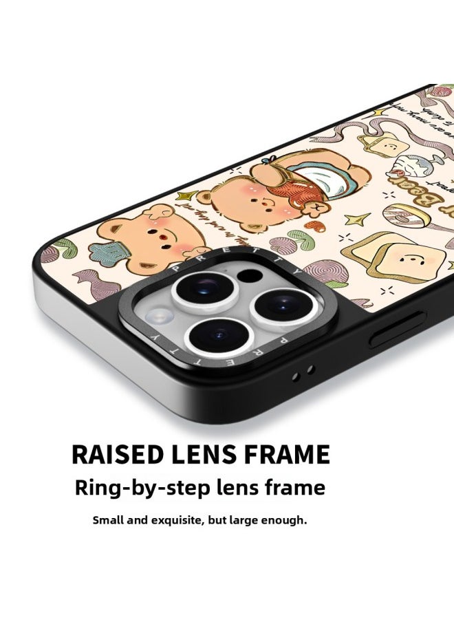 For Iphone 15PM For Huawei 60 Mobile Phone Case Magsafe Magnetic Suitable For Xiaomi 14pro Gold-plated Mobile Phone Protective Case-Color:Black Vitality Glass 16446_lucky Cat-Applicable Models:For Iphone 13 Pro Max