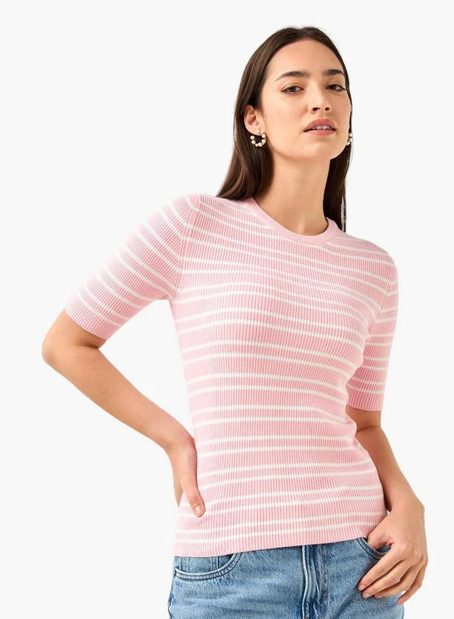 سبلاش فيڤ Striped Crew Neck Sweater