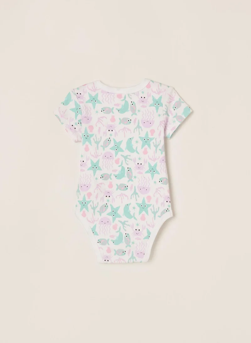 زيبي 5 Bodysuits for Baby Girls 'Mommy&Daddy', Multicoloured