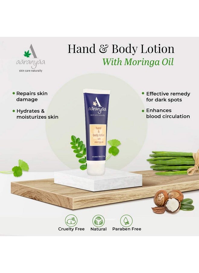 Aaranyaa Aaranyaa Hand & Body Lotion (140ml) to Nourish Dry Skin with Plan Moisturizer Moring Oil, Ashwagandha & Brahmi Extract For Deep Moisturization and Hydratiion - Paraben Free  - Image 4
