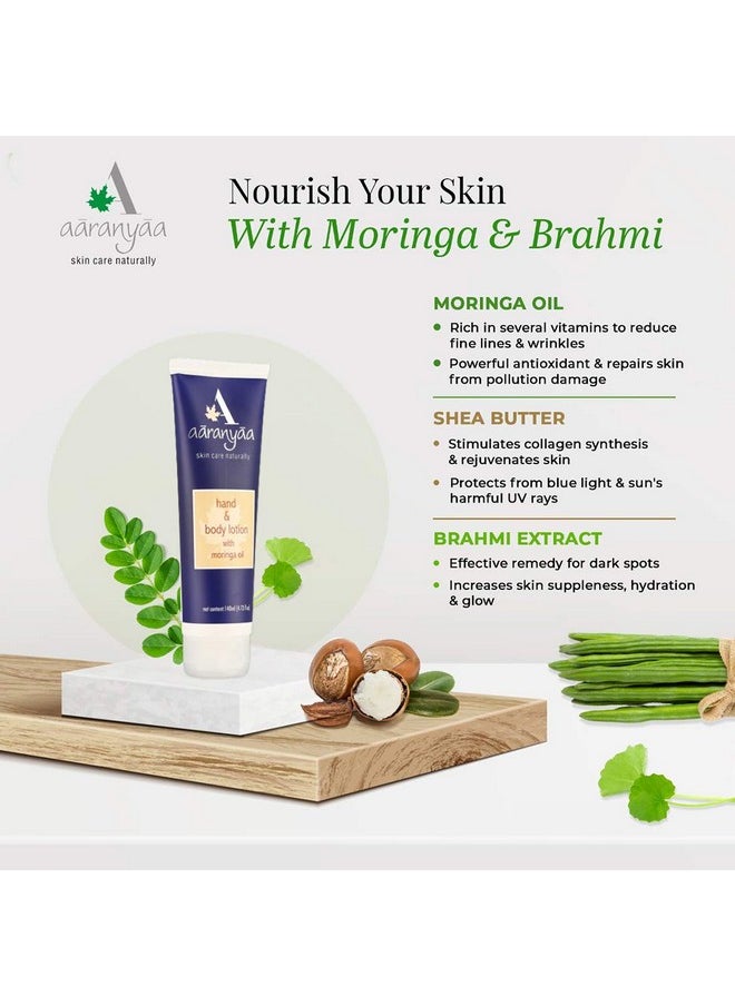 Aaranyaa Aaranyaa Hand & Body Lotion (140ml) to Nourish Dry Skin with Plan Moisturizer Moring Oil, Ashwagandha & Brahmi Extract For Deep Moisturization and Hydratiion - Paraben Free  - Image 3