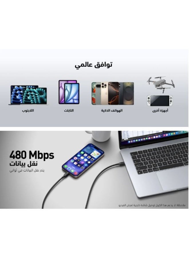 آكتف شاحن جداري السفير + شاحن متنقل أبيض لؤلؤي 10,000 ملي امبير+ ٢كيبل تايب سي + شنطة - Image 2