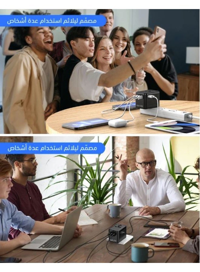 آكتف شاحن جداري السفير + شاحن متنقل أبيض لؤلؤي 10,000 ملي امبير+ ٢كيبل تايب سي + شنطة - Image 5