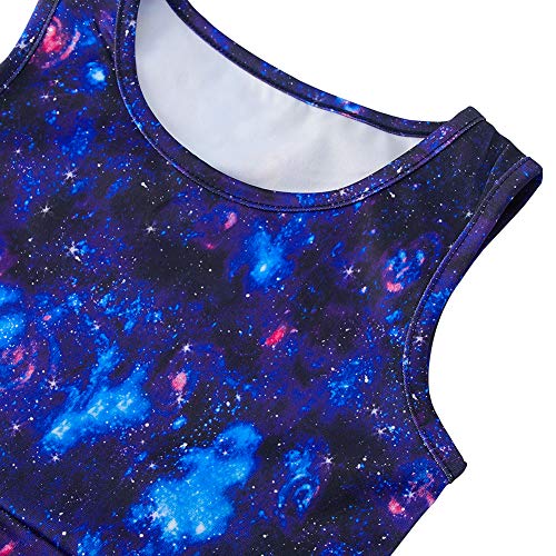 BFUSTYLE Space Blue Pink Nebula Dress for Preteen Girls Galaxy Cartoon Printed Autumn Outside Play Dresses Chic Colourful Street Casucal Frocks Clothes 10-13 Years Old - Image 5
