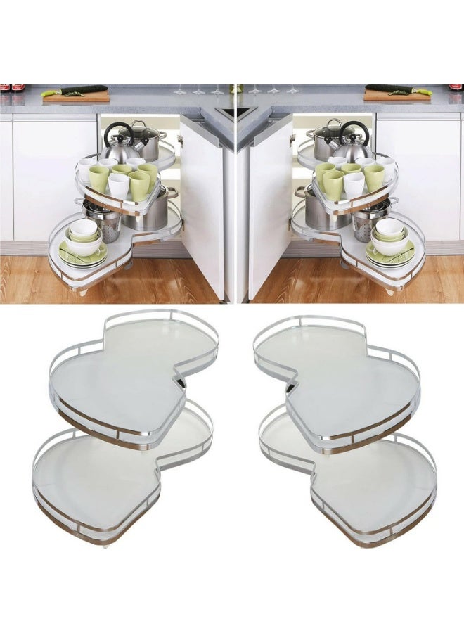 Zeeco Kitchen Cabinet Blind Corner Pullout Organiser for 900mm Cabinet, 2 Tiers, Soft Close, Right Handed - Image 4