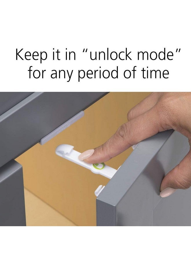 Safety 1st Adhesive Cabinet 8 Piece Latch, White - Image 3