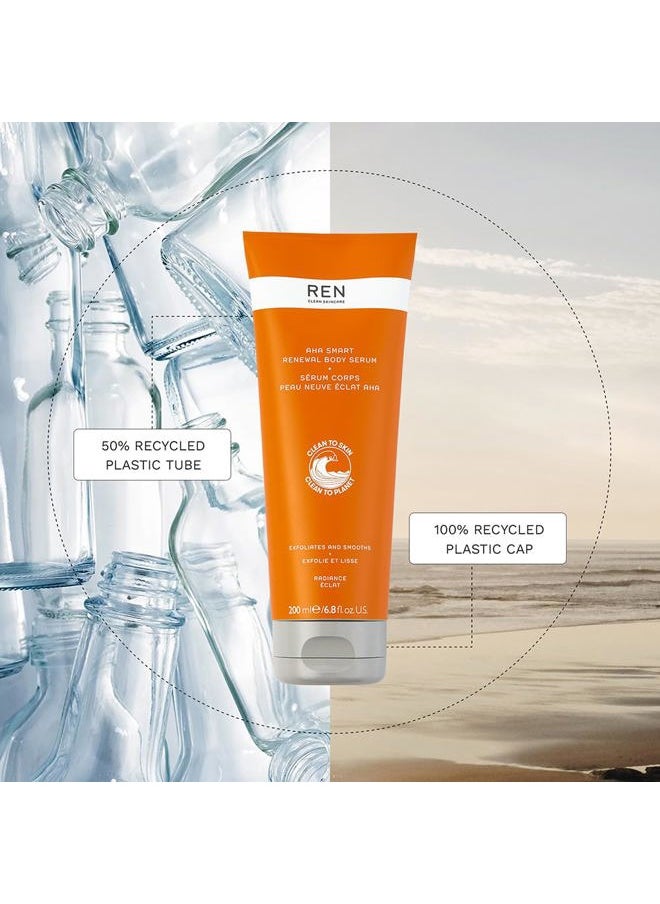 REN CLEAN SKINCARE - AHA Body Serum - 10% Lactic Acid for Gentle Exfoliation, Xylitol for Hydration - Smoothes Uneven Texture, KP Bumps and Brightens Dark Spots - 6.7 Fl Oz - Image 1