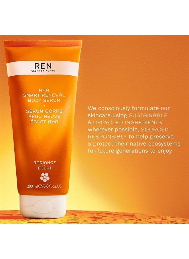 REN CLEAN SKINCARE - AHA Body Serum - 10% Lactic Acid for Gentle Exfoliation, Xylitol for Hydration - Smoothes Uneven Texture, KP Bumps and Brightens Dark Spots - 6.7 Fl Oz - Image 1