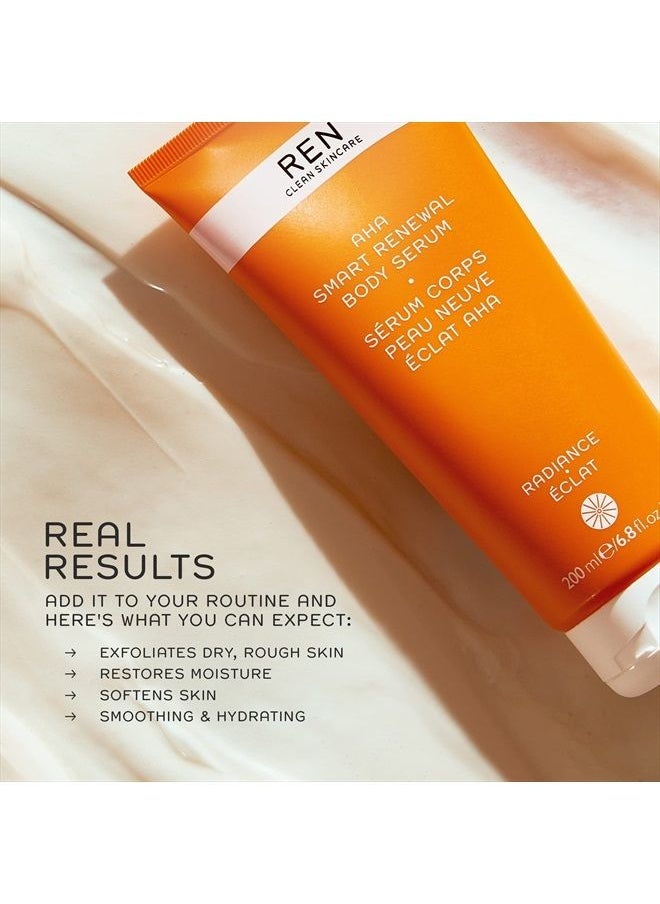 REN CLEAN SKINCARE - AHA Body Serum - 10% Lactic Acid for Gentle Exfoliation, Xylitol for Hydration - Smoothes Uneven Texture, KP Bumps and Brightens Dark Spots - 6.7 Fl Oz - Image 1