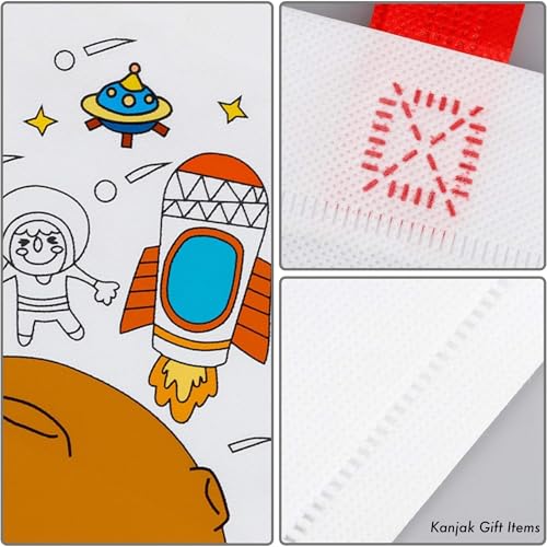 SNAPTRON DIY Return Gifts For Kids Birthday - 10Pcs Return Gift Bags & 40 pcs of Sketchpen For Kids/Best Goody Bags For Party/Birthday Gifts For Bulk Items/Goodies Bag Children 4 5 6 7 8 Years Old - Image 4