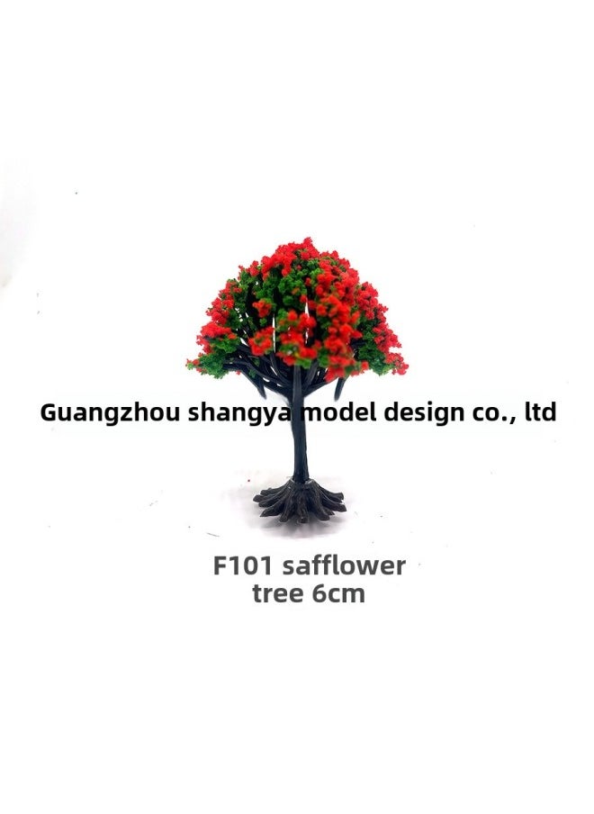 Generic - Color Separation Layered Shrub Flower Tree Direct Flower Tree Sand Table Model Tree Building Model Micro Landscape Tree Model Tree-Color:White Flower Tree With Tree Legs Fi05 4cm - Image 1