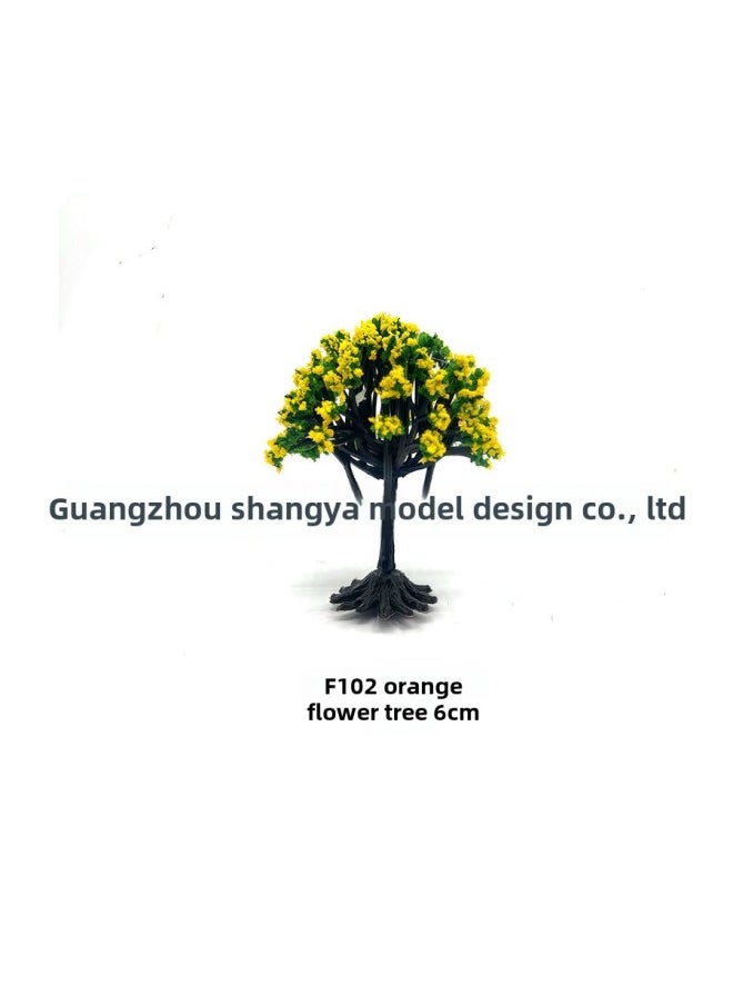 Generic - Color Separation Layered Shrub Flower Tree Direct Flower Tree Sand Table Model Tree Building Model Micro Landscape Tree Model Tree-Color:White Flower Tree With Tree Legs Fi05 4cm - Image 1