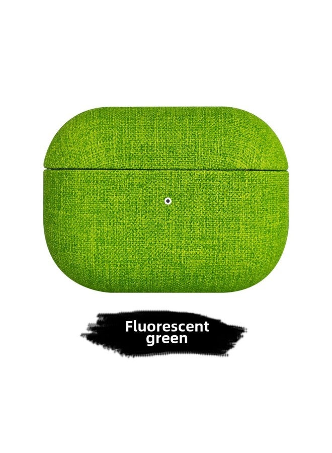 Loquat AirPods Pro2 Protective Cover For Apple Three-generation Headphones AirPods4 All-inclusive Four-generation Headphone Case-Color:Fluorescent Green-Applicable Models:Airpods Pro  - Image 1