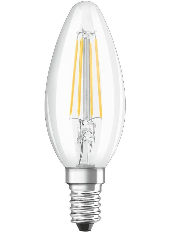Osram LED Bulb E14 Filament Warm White 2700K 4W Classic B 40 Clear Light Non Dimmable Pack Of 10 - Image 2