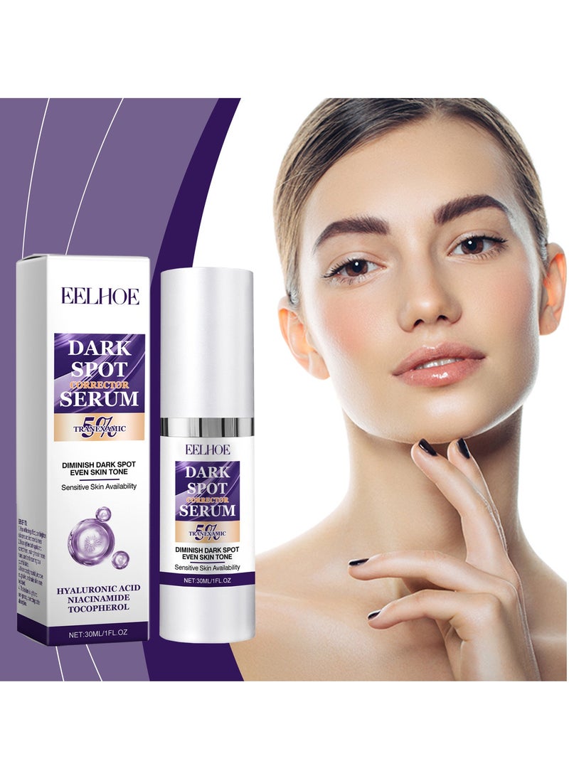 EELHOE Dark Spot Corrector Serum Contains Salicylic Acid Niacinamide Facial Dark Spot Remover to Brightening Skin Tone Moisturizing Repair and Improve Facial Dull Moisturizing Essence, 30ml - Image 1
