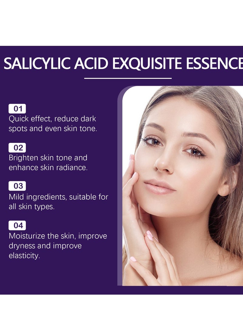 EELHOE Dark Spot Corrector Serum Contains Salicylic Acid Niacinamide Facial Dark Spot Remover to Brightening Skin Tone Moisturizing Repair and Improve Facial Dull Moisturizing Essence, 30ml - Image 3