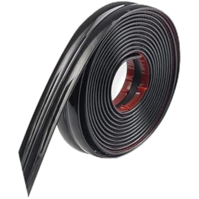 20 FT FLEXIBLE MOLDING TRIM,CEILING MOLDING PEEL AND STICK,CORNER GUARDS WALL TRIM,SELF ADHESIVE CAULK STRIP FOR LIVING ROOM, BEDROOM, KITCHEN, BATHROOM (BLACK) - Image 1