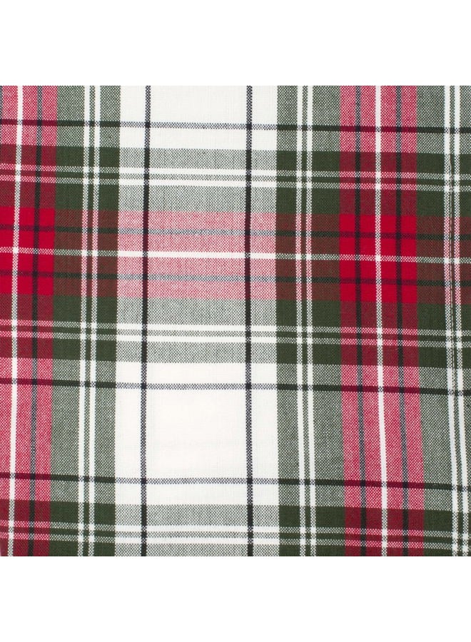 DII Tartan Plaid Collection Holiday Dining Table & Kitchen Décor, Christmas Napkin, 20x20, Red, Green & White, 6 Piece - Image 3