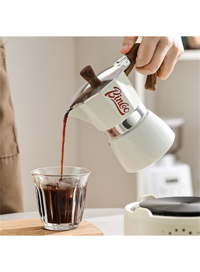 Bincoo Moka Pot Coffee Maker Set With Small Electric Stove For Home Use Italian Hand Drip Coffee Pot Utensil - Image 3