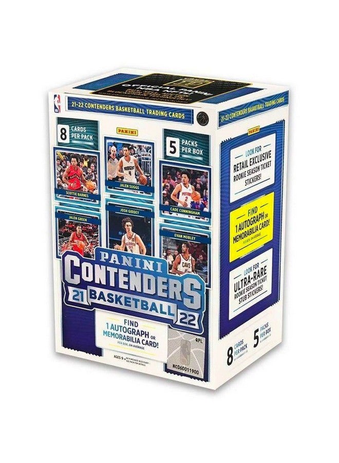 صندوق بطاقات التداول لكرة السلة Panini AMERICA INC 2021-22 NBA Contenders مغلق من المصنع