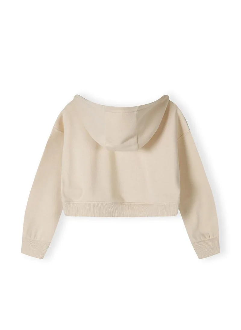 MINOTI Kids Girls Cropped Zip Through Hoodie And Jogger Set