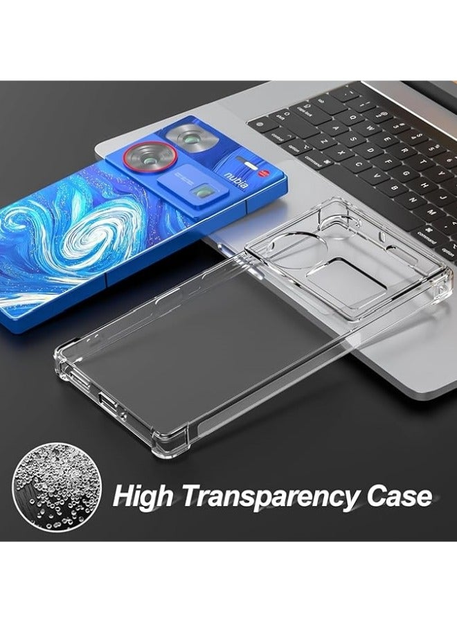 general Clear Case Compatible with ZTE Nubia Z60 Ultra 5G, Slim Fit TPU Transparent Soft Back Cover with 4 Corner Shockproof Airbag and Camera Lens Protection - Image 3