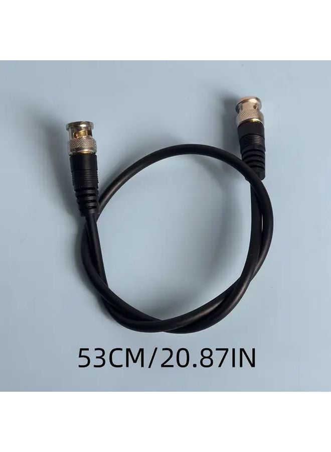 53 سم كابل BNC ذكر إلى ذكر أسود أمتداد كاميرا الأمن CCTV AHD محوري - Image 3