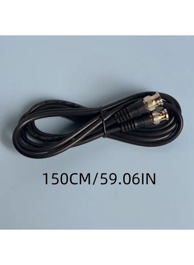 53 سم كابل BNC ذكر إلى ذكر أسود أمتداد كاميرا الأمن CCTV AHD محوري - Image 5