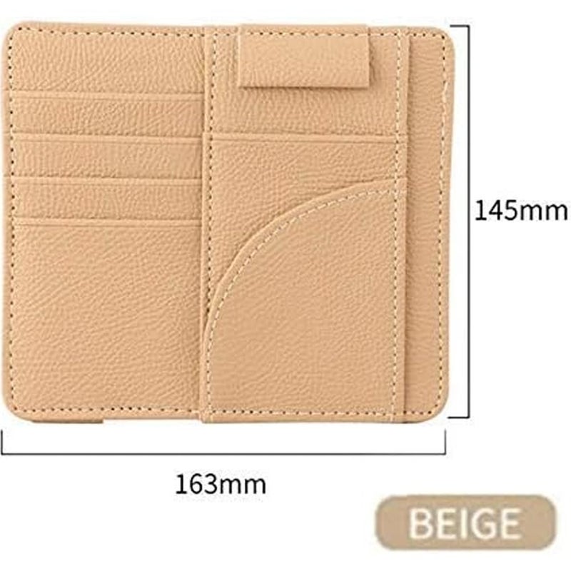 Multifunctional Car Organizer & Ball Organizer for License and All Personal Cards / EWW10 - Beige - Image 2