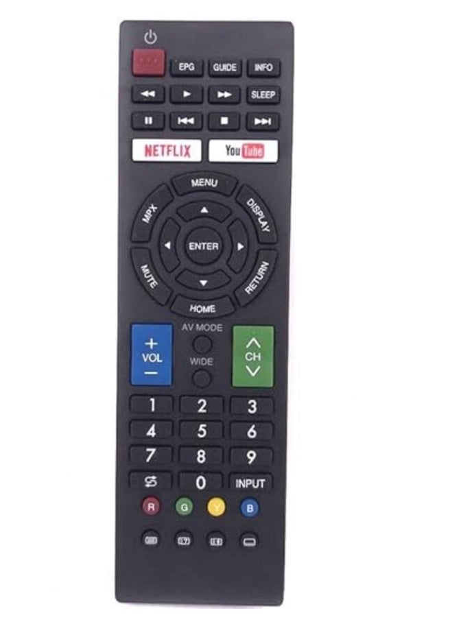 Remote control suitable for Sharp device - black - Image 1