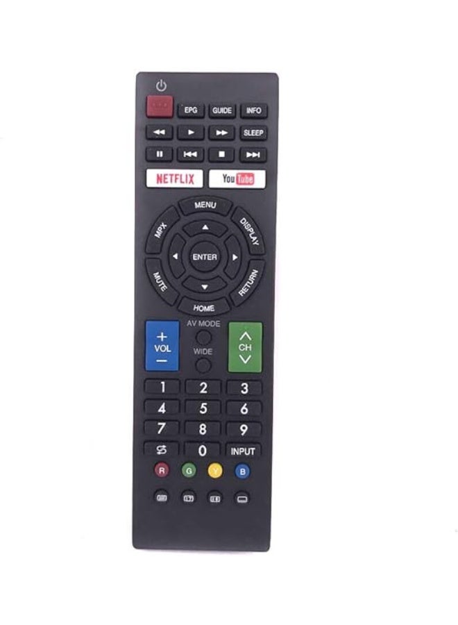 Remote control suitable for Sharp device - black - Image 4