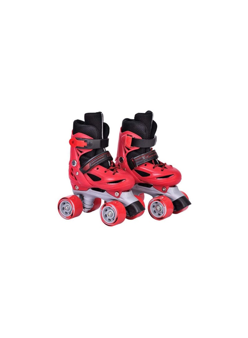 LIMOS Roller Skates Shoes Double Rows 4 Wheels with Adjustable Size AREA for Boys And Girls (Red XS(27-30)) - Image 5
