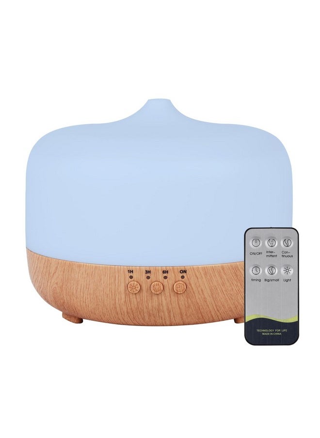 HAPPTWS 1000Ml Essential Oil Diffuser Remote Control Aromatherapy Diffuser 7 Color Changing Led For Large Room Home  - Image 1