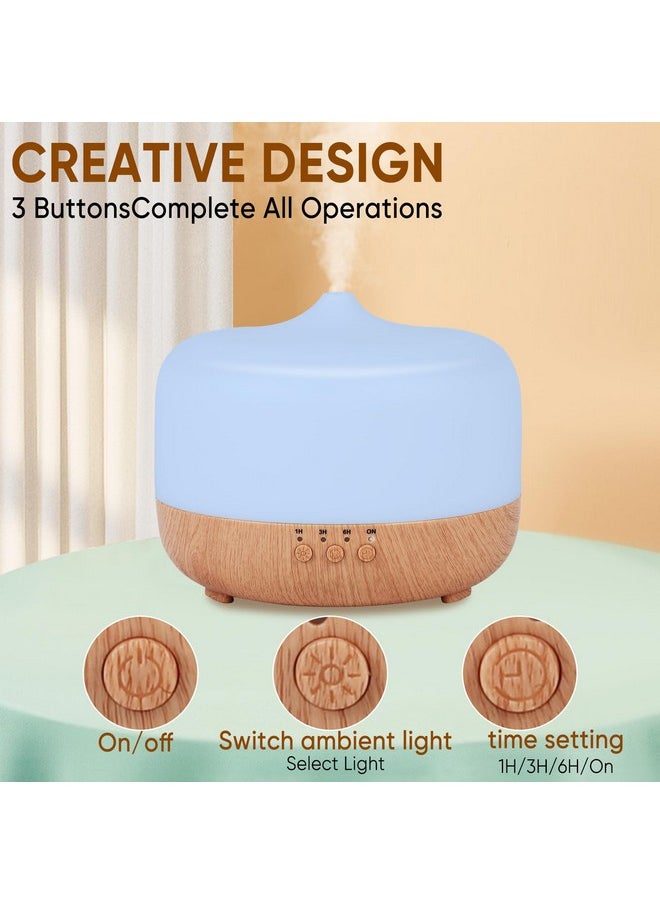 HAPPTWS 1000Ml Essential Oil Diffuser Remote Control Aromatherapy Diffuser 7 Color Changing Led For Large Room Home  - Image 2