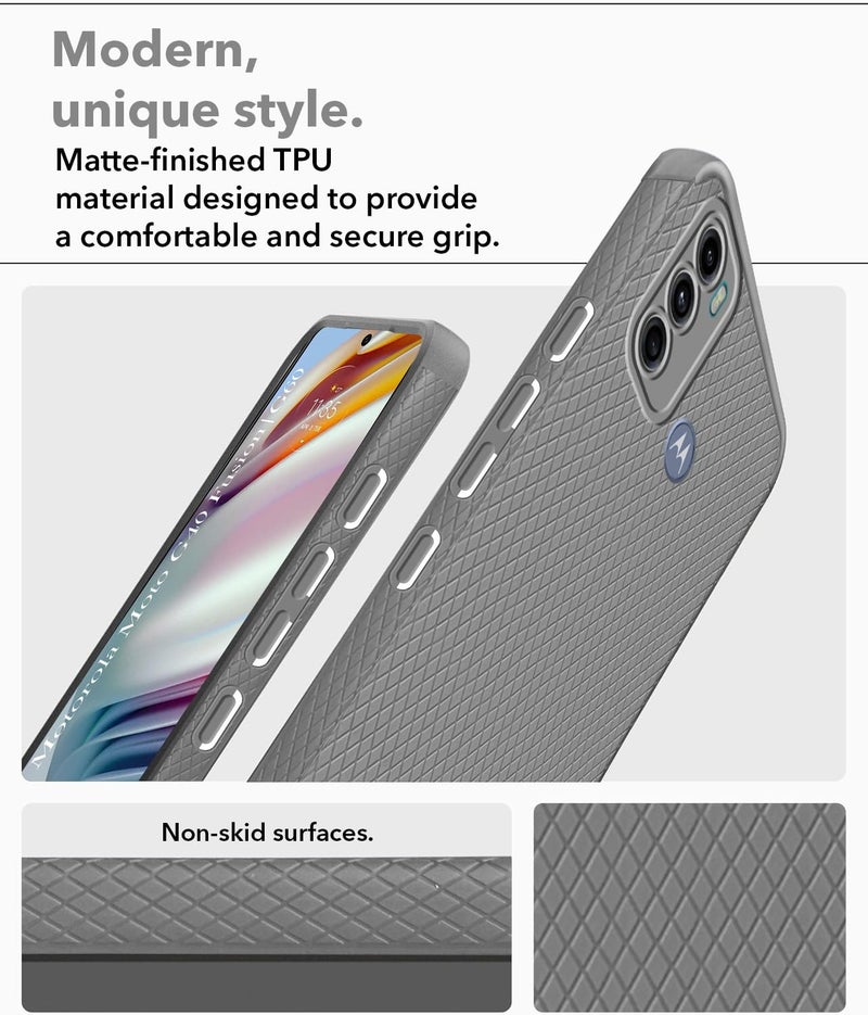 Jkobi Back Cover Case for Motorola Moto G40 Fusion | G60 (Liquid Silicone | Side Grip | Camera Protection) - Image 3
