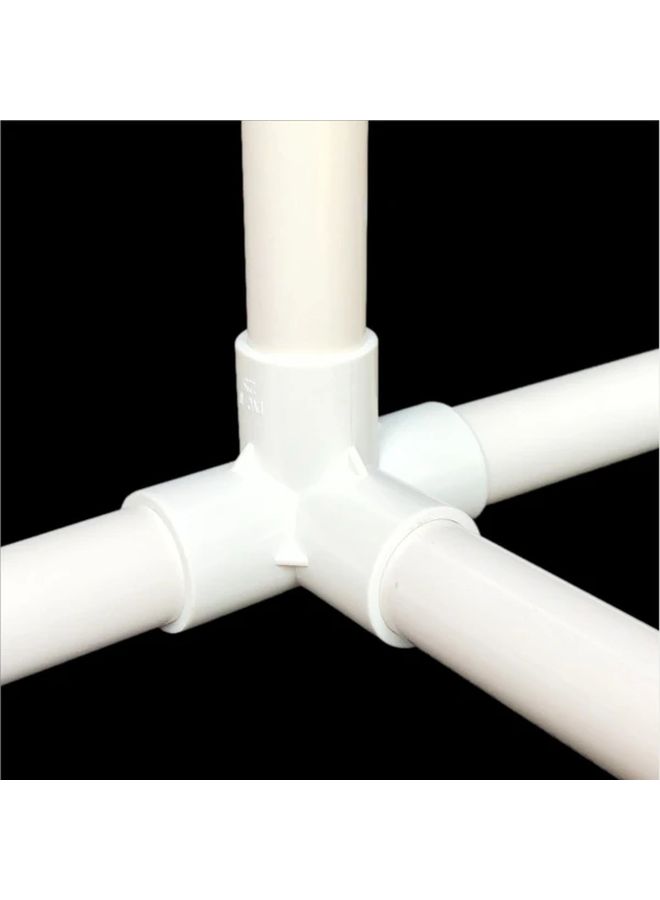 Heavy Duty PVC Water Supply Pipe 20mm 39.37inch 2pcs White Buried Underground Irrigation Tube Leak Proof Corrosion Resistant for Farming Garden Pool Outdoor Use - Image 2