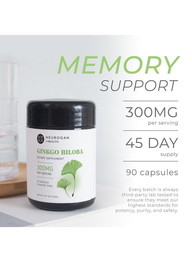Neurogan Ginkgo Biloba Capsules 13,500,mg | Cognitive Health Supplements for Memory & Focus | Ginkgo Biloba Herbal Supplement, 300mg Per Serving, 90 Ct | Made in USA - Image 2