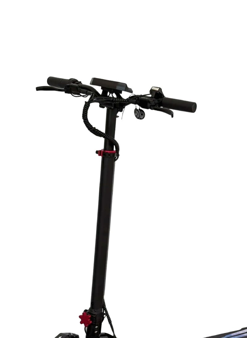 ويندهورس سكوتر ويندهورس H8 كهربائي قابل للطي بقوة 3600 واط بمحركين، بطارية 48 فولت 27 أمبير، سرعة تصل إلى 80 كم/س، مدى 65 كم، تعليق مزدوج، إطارات 10×3 بوصة، فرامل قرصية، شاشة LCD - Image 4