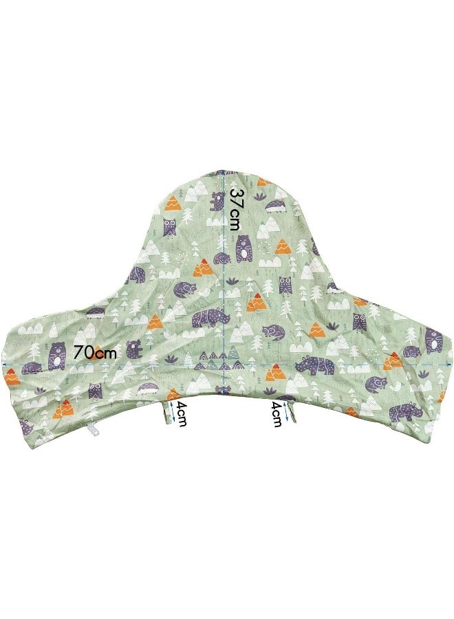 ZARPMA Inflatable Cushion Inner Cover Cotton Cover for IKEA Antilop Highchair (Cover Only) (Green) - Image 3
