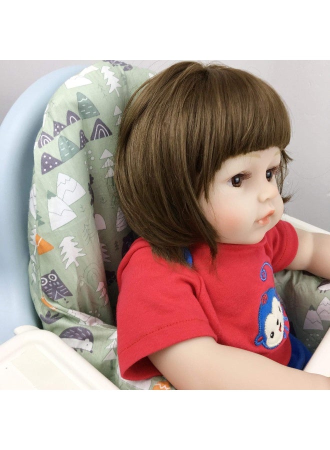 ZARPMA Inflatable Cushion Inner Cover Cotton Cover for IKEA Antilop Highchair (Cover Only) (Green) - Image 2