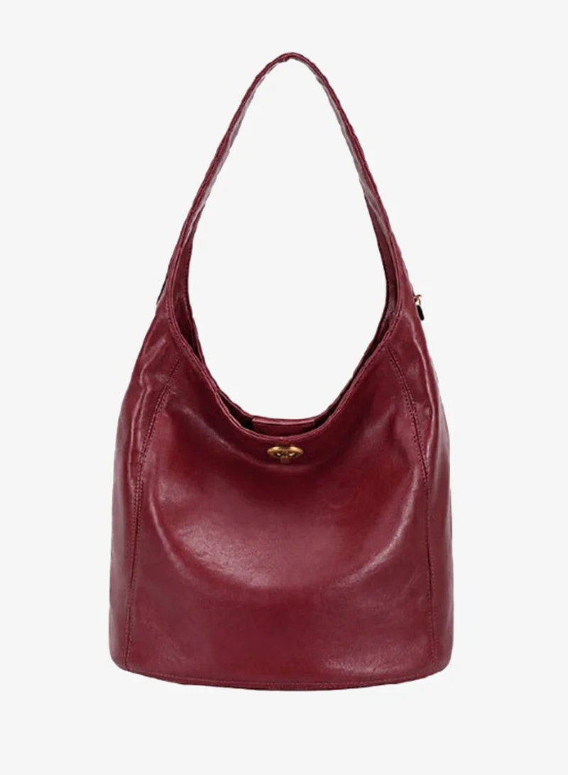 David Jones Slouch style Hobo fashion bag- Shoulder Purse vegan leather made for women- Trendy fashion purse for everyday in model cm7716