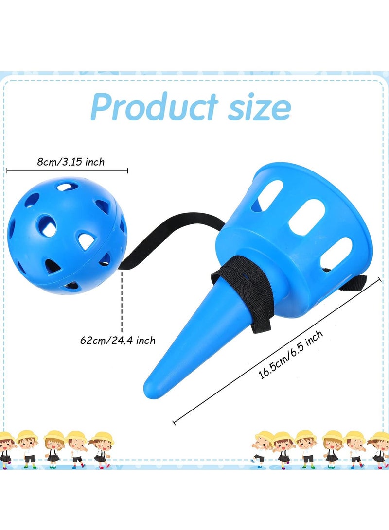 Excefore Throw and Catch Ball Set Game Kids Ball and Cup Hand Eye Coordination Outdoor Indoor Game Activities for Children, Beach Toys for Kids Age 5+ and kindergarten (10 sets) - Image 5