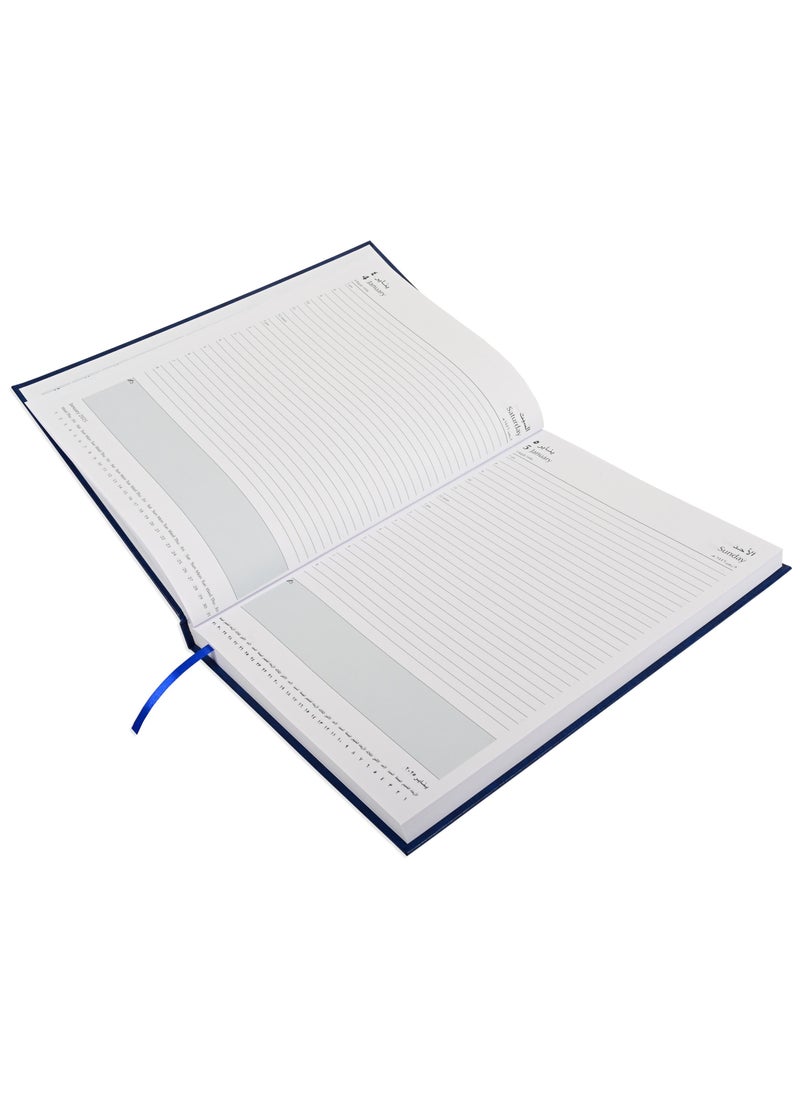 FIS FIS Diary 2025 (Arabic/English) Blue, A4 - FSDI41AE25BL  - Image 2