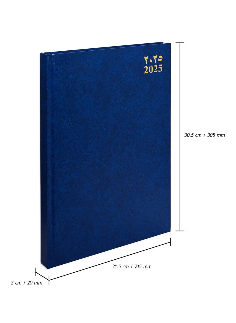 FIS FIS Diary 2025 (Arabic/English) Blue, A4 - FSDI41AE25BL  - Image 4