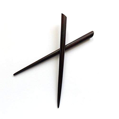 ARMAN SPOONS - Believe in Quality Royal Brown Wooden Vintage Bun Hair Stick Pin for Women (2 Piece) - Image 3
