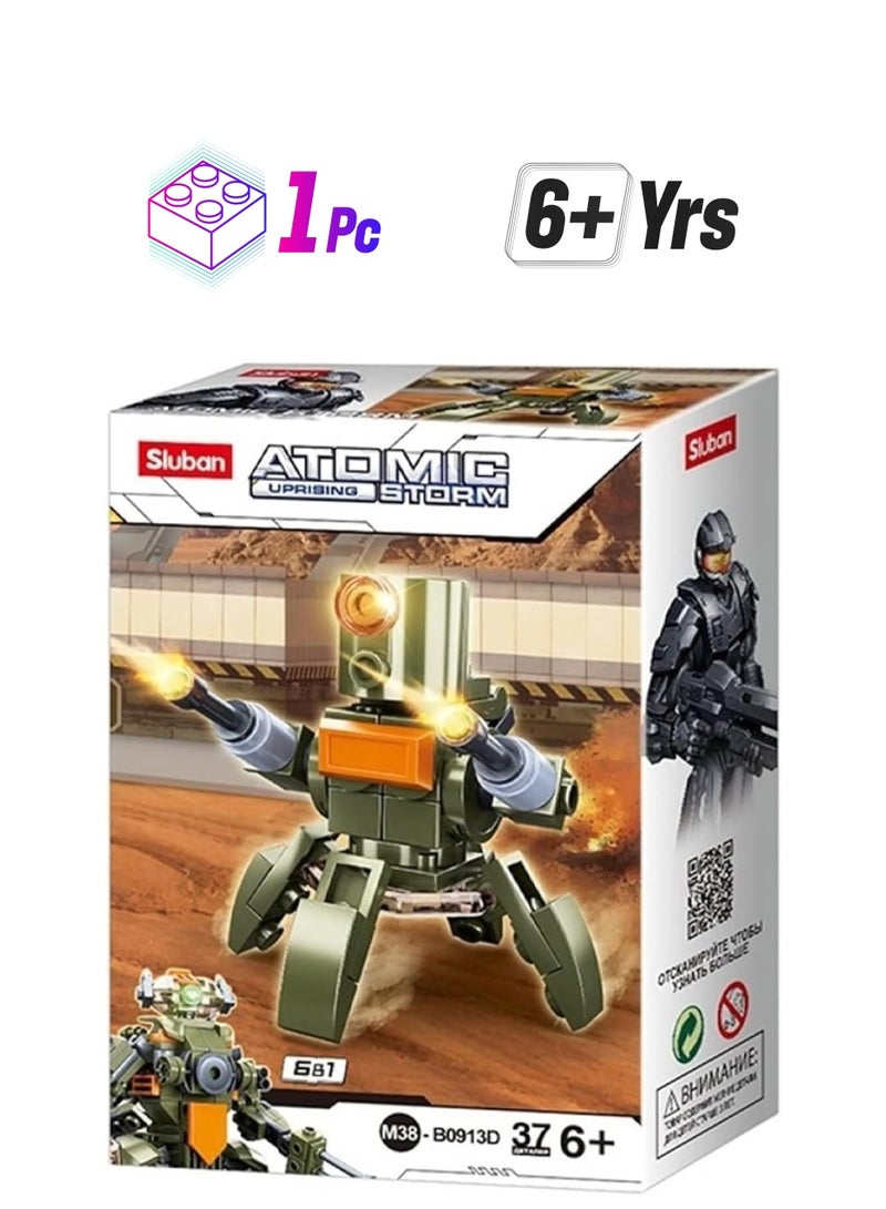 Sluban tomic Storm Series - Space Robot Building Blocks 37 PCS 