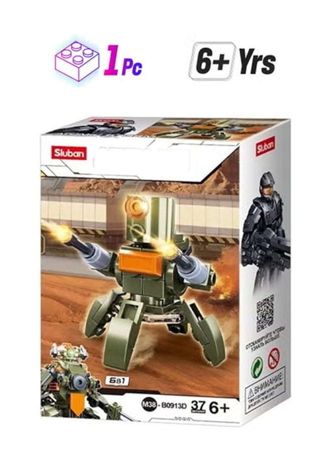 Sluban Atomic Storm Series – Space Robot Building Blocks Set (37 PCS)