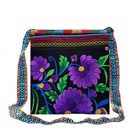 PHEVOS Hobo Crossbody Handbag for women, Hippie Shoulder Bags Purse Vintage Ethnic Tribal Embroidered Boho Hippie for Ladies - Image 1