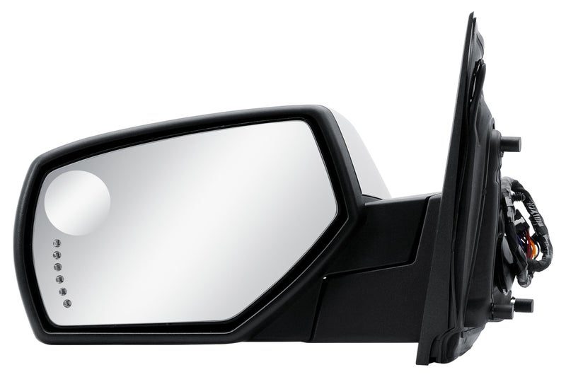 LONGLING Driver Left Side Door Mirror Power and Heated Glass with Turn Signal Arrow with Menory and Chrome Back Cover Power Folding for 2014-2019 Chevrolet Silverado GMC Sierra 1500 2500 3500 - Image 2